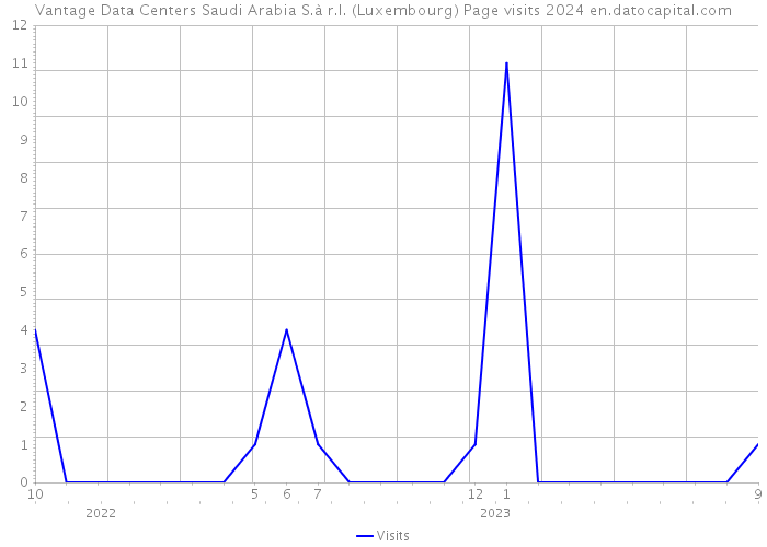 Vantage Data Centers Saudi Arabia S.à r.l. (Luxembourg) Page visits 2024 