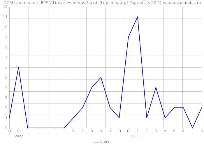 OCM Luxembourg EPF V Luxvet Holdings S.à r.l. (Luxembourg) Page visits 2024 