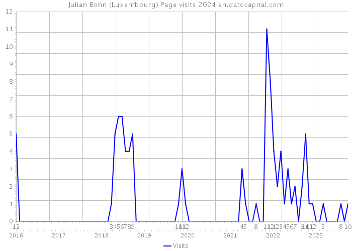 Julian Bohn (Luxembourg) Page visits 2024 