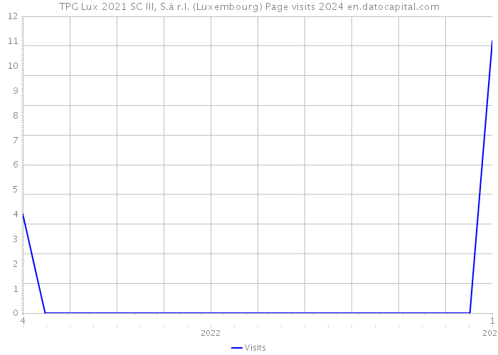 TPG Lux 2021 SC III, S.à r.l. (Luxembourg) Page visits 2024 