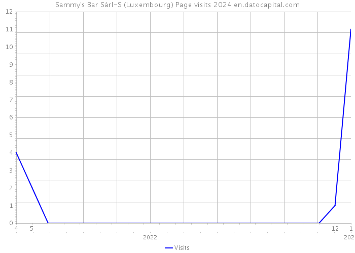 Sammy's Bar Sàrl-S (Luxembourg) Page visits 2024 