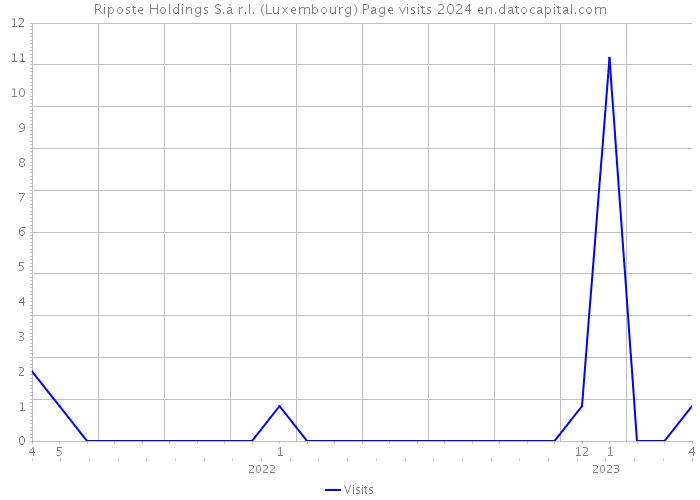 Riposte Holdings S.à r.l. (Luxembourg) Page visits 2024 
