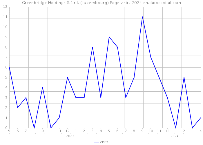 Greenbridge Holdings S.à r.l. (Luxembourg) Page visits 2024 