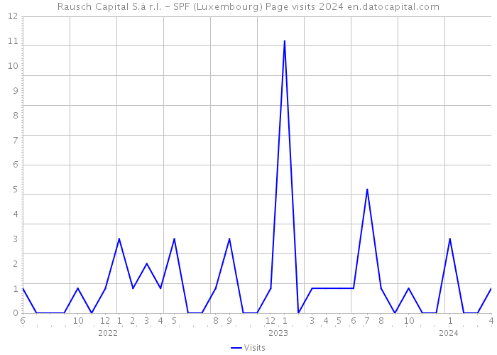 Rausch Capital S.à r.l. - SPF (Luxembourg) Page visits 2024 