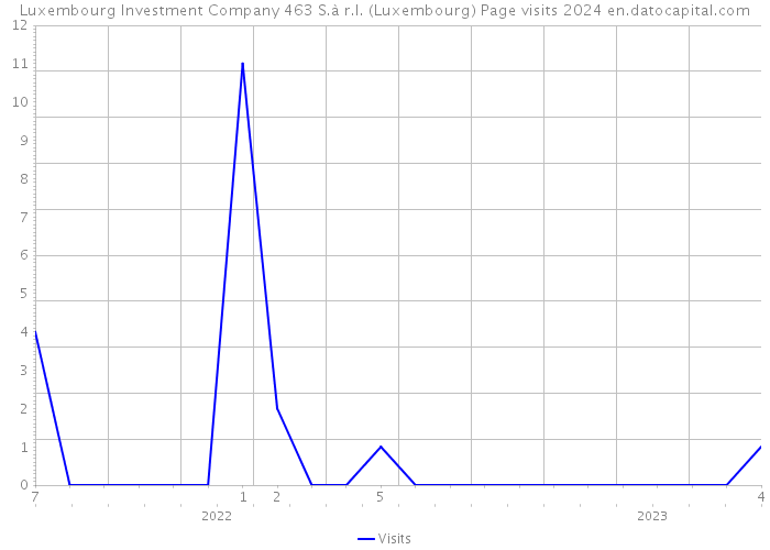 Luxembourg Investment Company 463 S.à r.l. (Luxembourg) Page visits 2024 