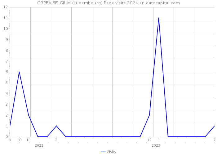ORPEA BELGIUM (Luxembourg) Page visits 2024 