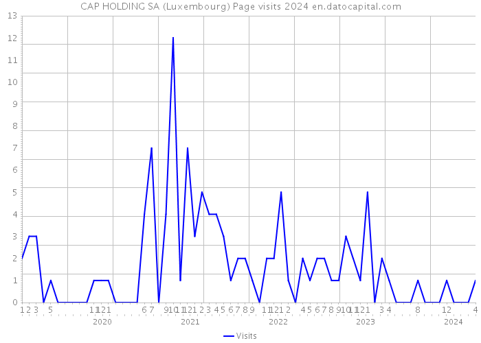 CAP HOLDING SA (Luxembourg) Page visits 2024 