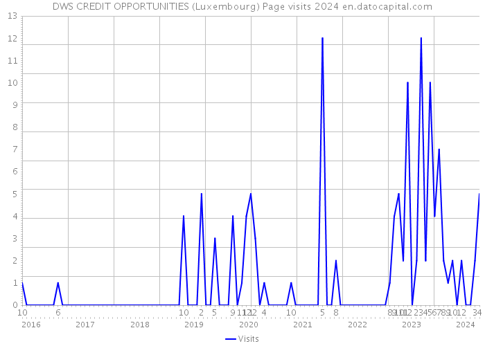 DWS CREDIT OPPORTUNITIES (Luxembourg) Page visits 2024 