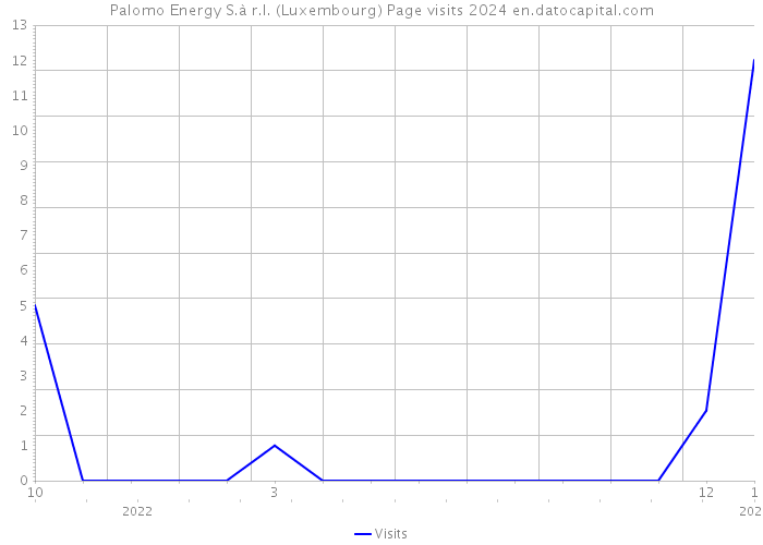 Palomo Energy S.à r.l. (Luxembourg) Page visits 2024 