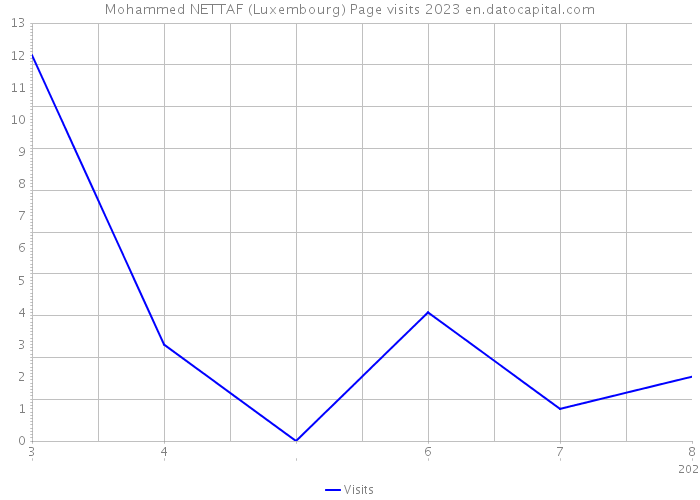 Mohammed NETTAF (Luxembourg) Page visits 2023 