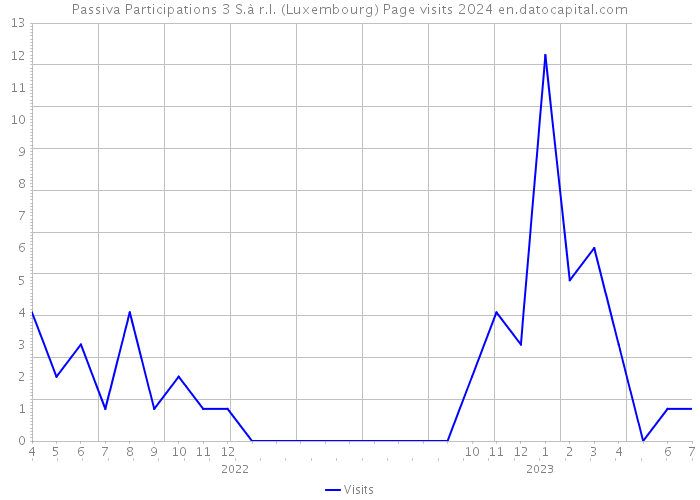 Passiva Participations 3 S.à r.l. (Luxembourg) Page visits 2024 