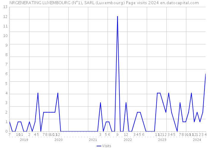 NRGENERATING LUXEMBOURG (N°1), SARL (Luxembourg) Page visits 2024 