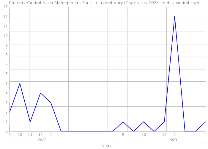 Phoenix Capital Asset Management S.à r.l. (Luxembourg) Page visits 2024 