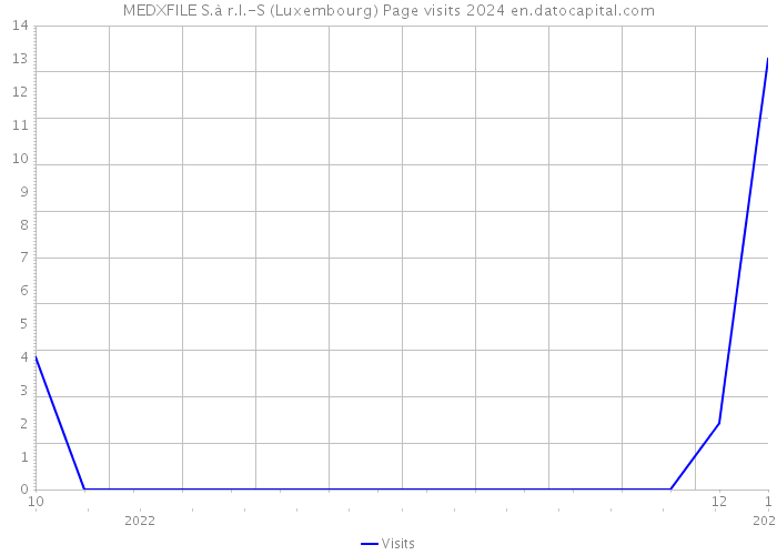 MEDXFILE S.à r.l.-S (Luxembourg) Page visits 2024 