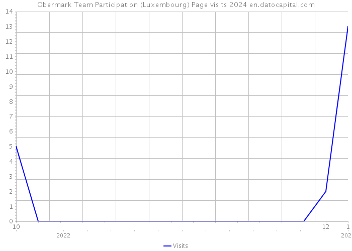 Obermark Team Participation (Luxembourg) Page visits 2024 