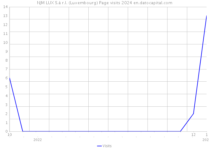 NJM LUX S.à r.l. (Luxembourg) Page visits 2024 