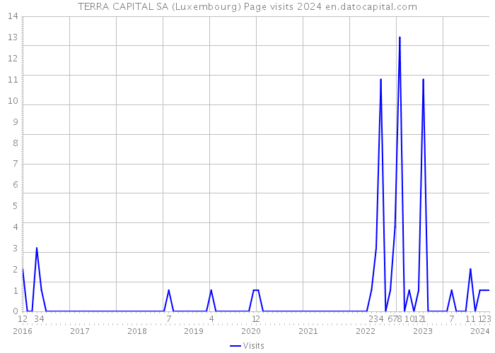 TERRA CAPITAL SA (Luxembourg) Page visits 2024 