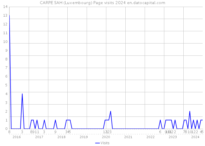 CARPE SAH (Luxembourg) Page visits 2024 