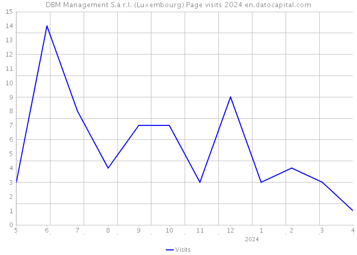 DBM Management S.à r.l. (Luxembourg) Page visits 2024 