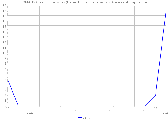 LUXMANN Cleaning Services (Luxembourg) Page visits 2024 