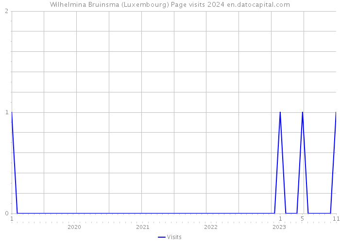 Wilhelmina Bruinsma (Luxembourg) Page visits 2024 