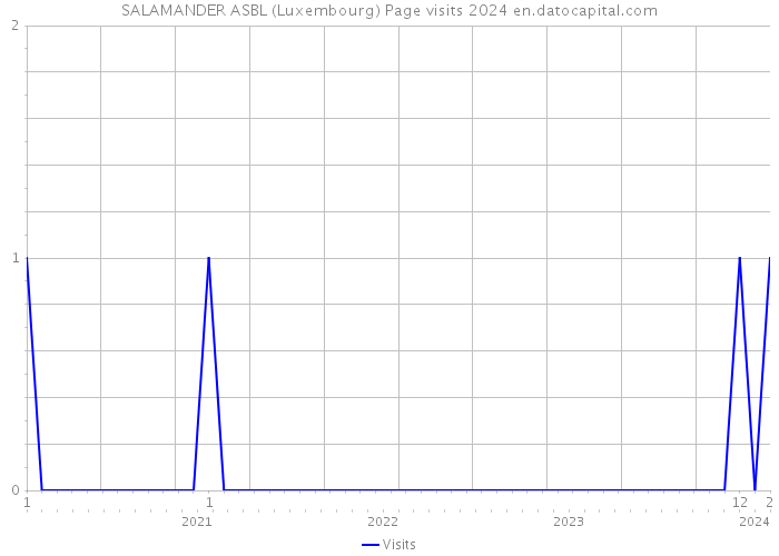 SALAMANDER ASBL (Luxembourg) Page visits 2024 