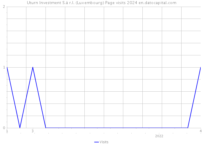 Uturn Investment S.à r.l. (Luxembourg) Page visits 2024 