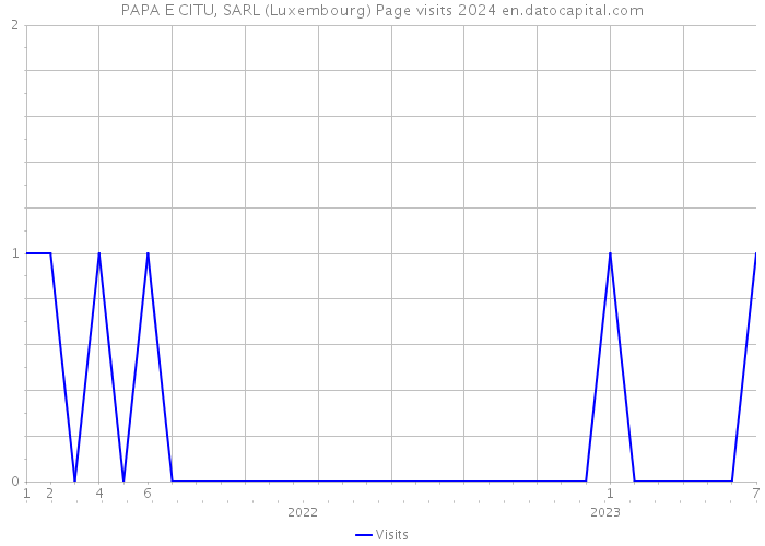 PAPA E CITU, SARL (Luxembourg) Page visits 2024 