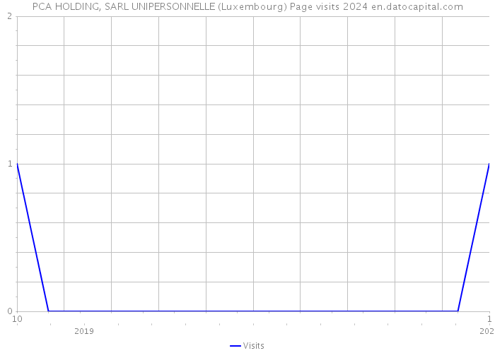 PCA HOLDING, SARL UNIPERSONNELLE (Luxembourg) Page visits 2024 
