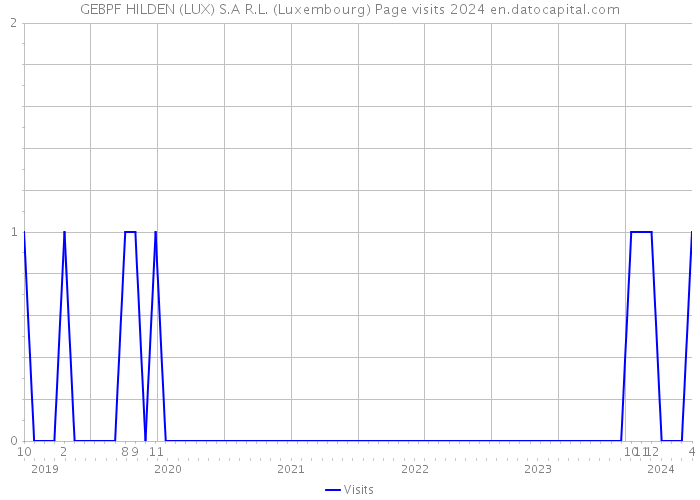 GEBPF HILDEN (LUX) S.A R.L. (Luxembourg) Page visits 2024 