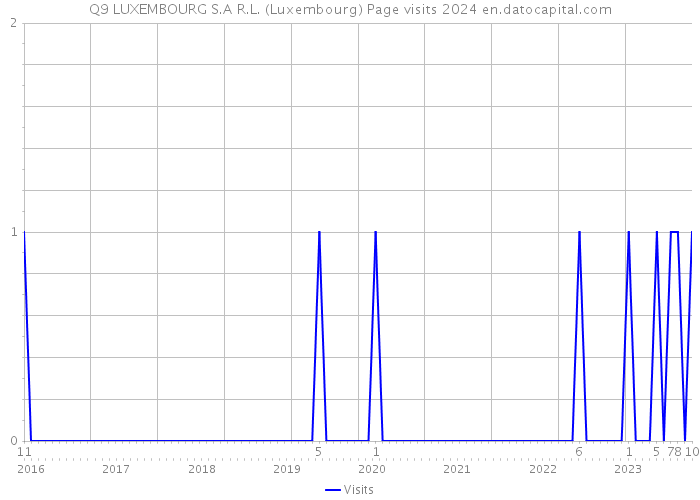 Q9 LUXEMBOURG S.A R.L. (Luxembourg) Page visits 2024 