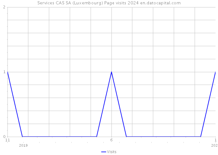 Services CAS SA (Luxembourg) Page visits 2024 
