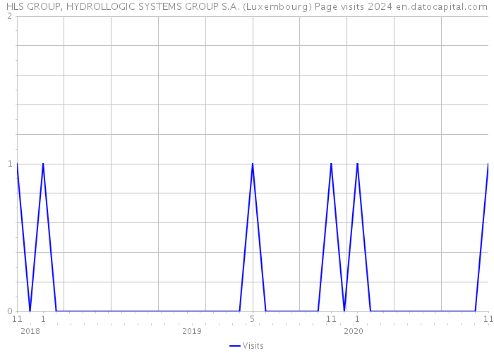 HLS GROUP, HYDROLLOGIC SYSTEMS GROUP S.A. (Luxembourg) Page visits 2024 
