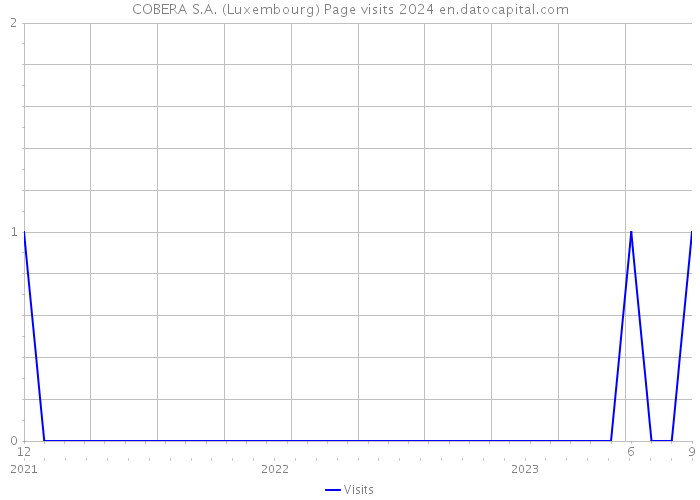 COBERA S.A. (Luxembourg) Page visits 2024 