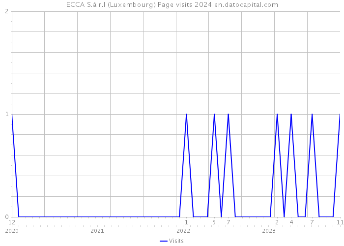 ECCA S.à r.l (Luxembourg) Page visits 2024 