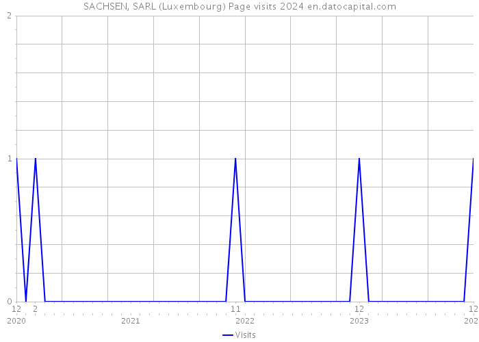 SACHSEN, SARL (Luxembourg) Page visits 2024 