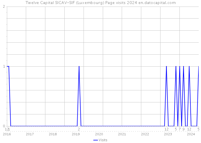 Twelve Capital SICAV-SIF (Luxembourg) Page visits 2024 