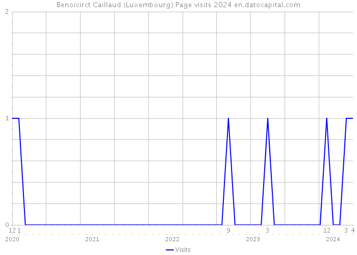 Benoicirct Caillaud (Luxembourg) Page visits 2024 