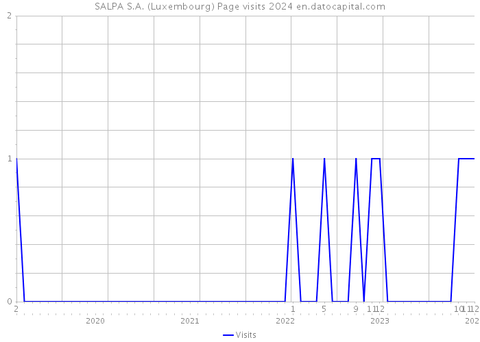 SALPA S.A. (Luxembourg) Page visits 2024 