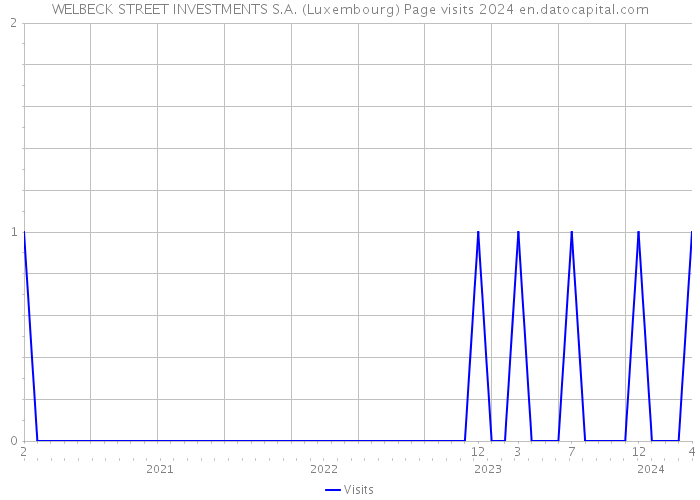 WELBECK STREET INVESTMENTS S.A. (Luxembourg) Page visits 2024 