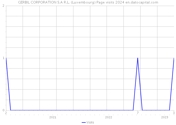 GERBIL CORPORATION S.A R.L. (Luxembourg) Page visits 2024 