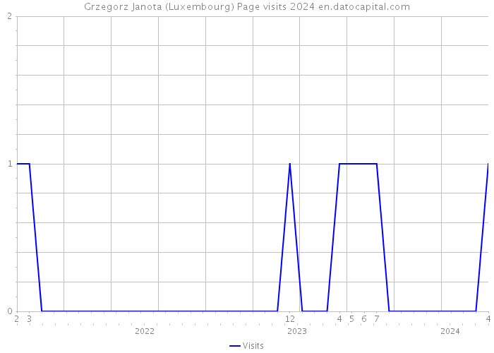 Grzegorz Janota (Luxembourg) Page visits 2024 