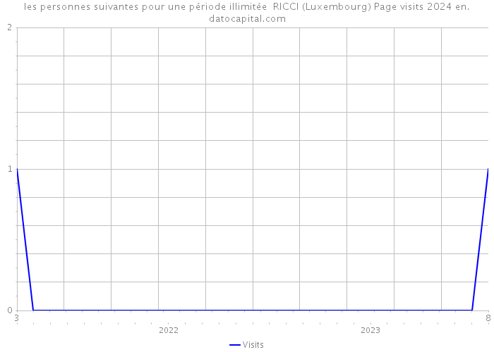 les personnes suivantes pour une période illimitée RICCI (Luxembourg) Page visits 2024 