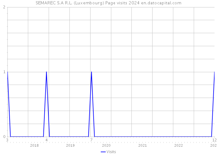 SEMAREC S.A R.L. (Luxembourg) Page visits 2024 