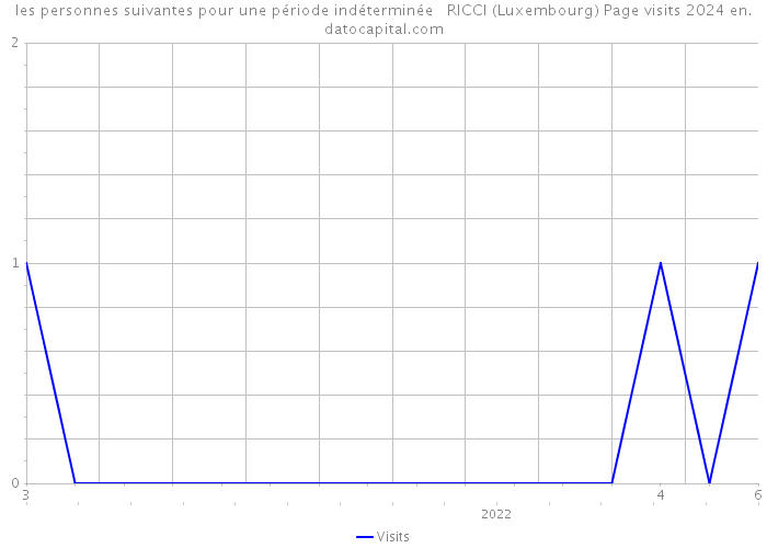 les personnes suivantes pour une période indéterminée RICCI (Luxembourg) Page visits 2024 