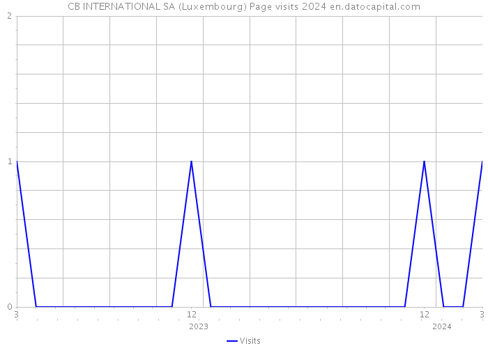 CB INTERNATIONAL SA (Luxembourg) Page visits 2024 