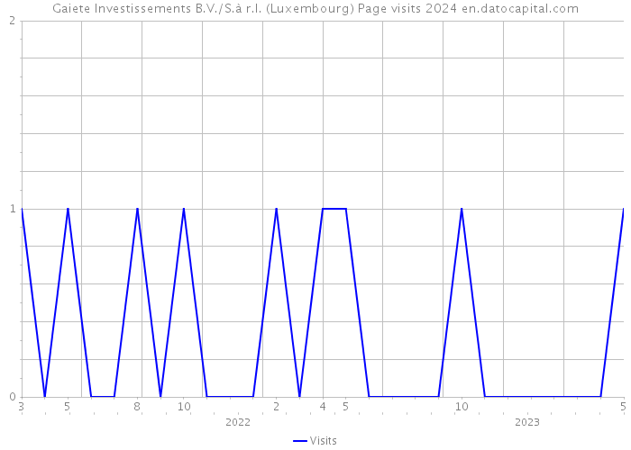 Gaiete Investissements B.V./S.à r.l. (Luxembourg) Page visits 2024 