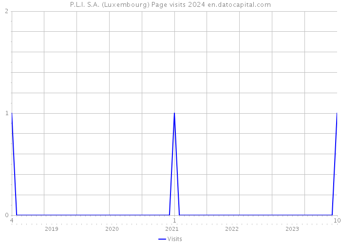 P.L.I. S.A. (Luxembourg) Page visits 2024 