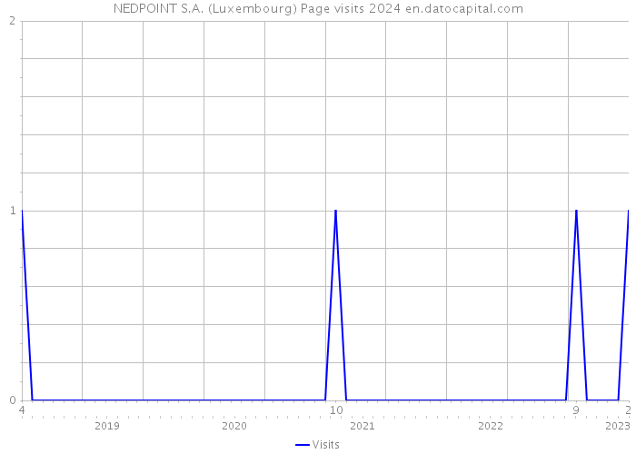 NEDPOINT S.A. (Luxembourg) Page visits 2024 