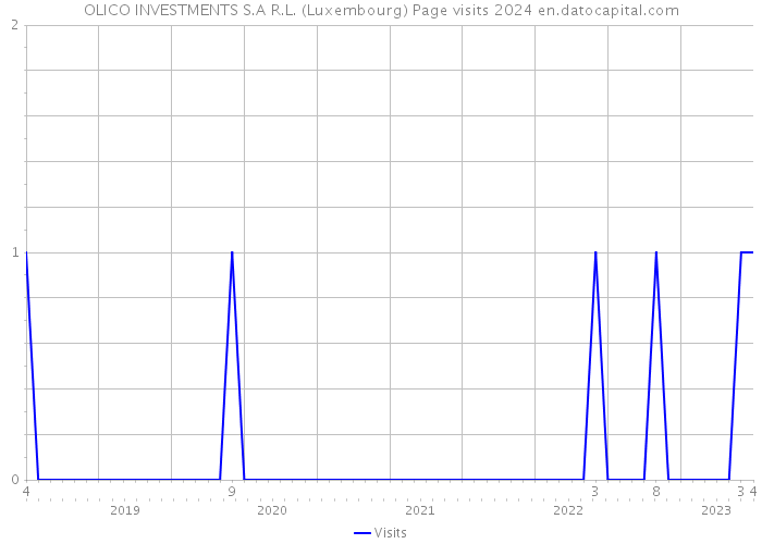 OLICO INVESTMENTS S.A R.L. (Luxembourg) Page visits 2024 